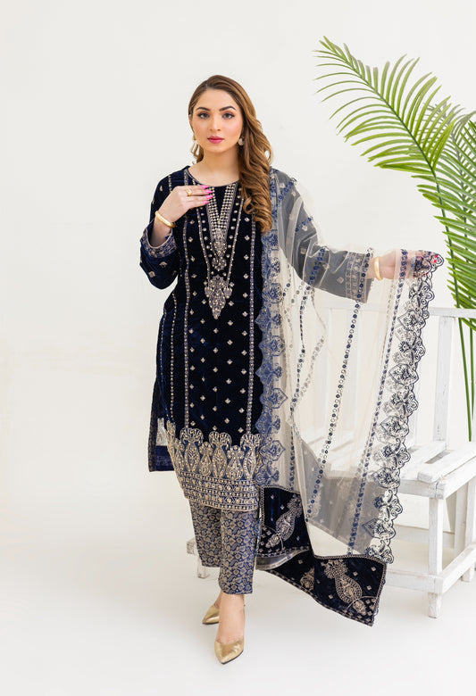 Brit Valvet 3 piece_3046 Navy B6