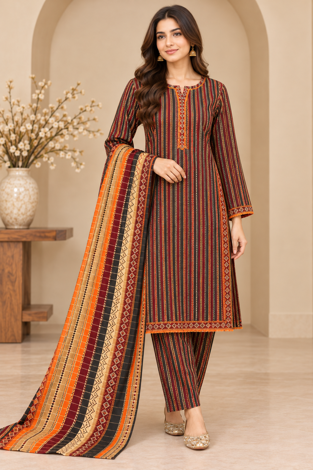 Bin saeed original 3 piece Khadar designer collection  B827