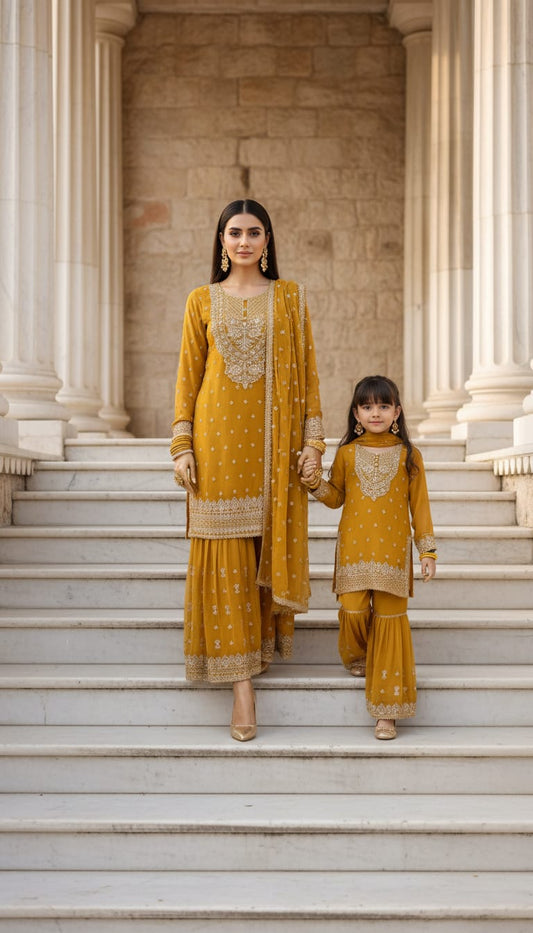 KIDS Brit 3 piece chiffon 81042 Pakistani ladies suit B479