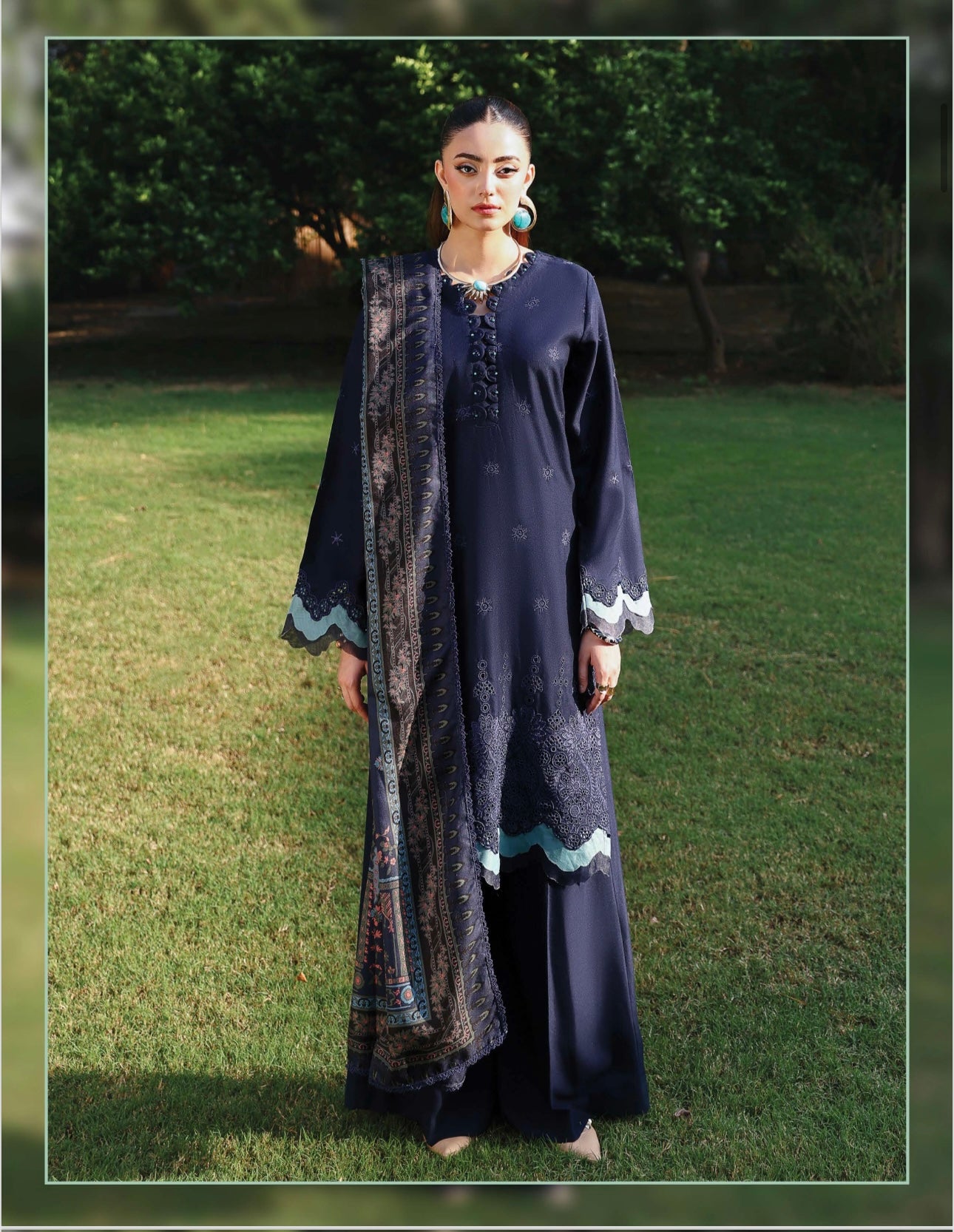 Brit MEHAR 3 piece luxury Chicken Kari_81042 Pakistani ladies suit B316