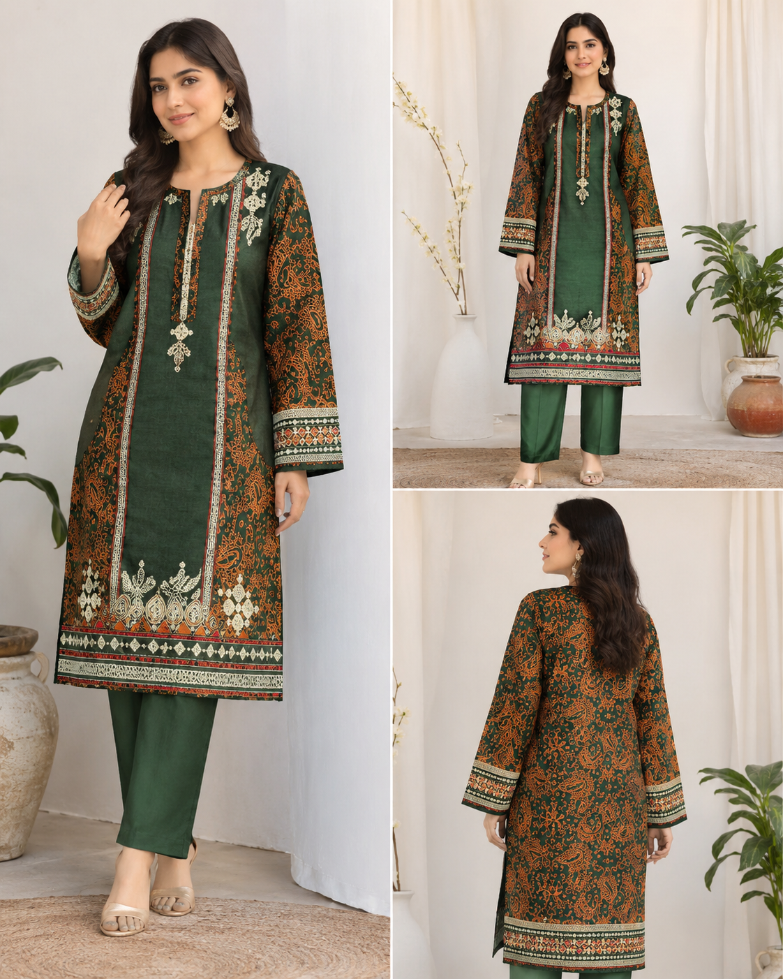 BRIT 2 piece luxury lawn collection ladies dress B651
