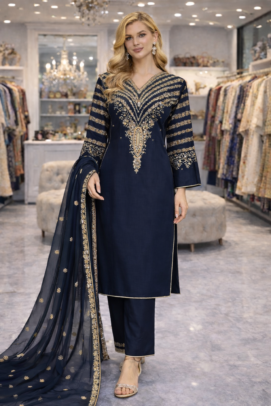 Brit 3 piece Viscouse 81042 Pakistani ladies suit B472