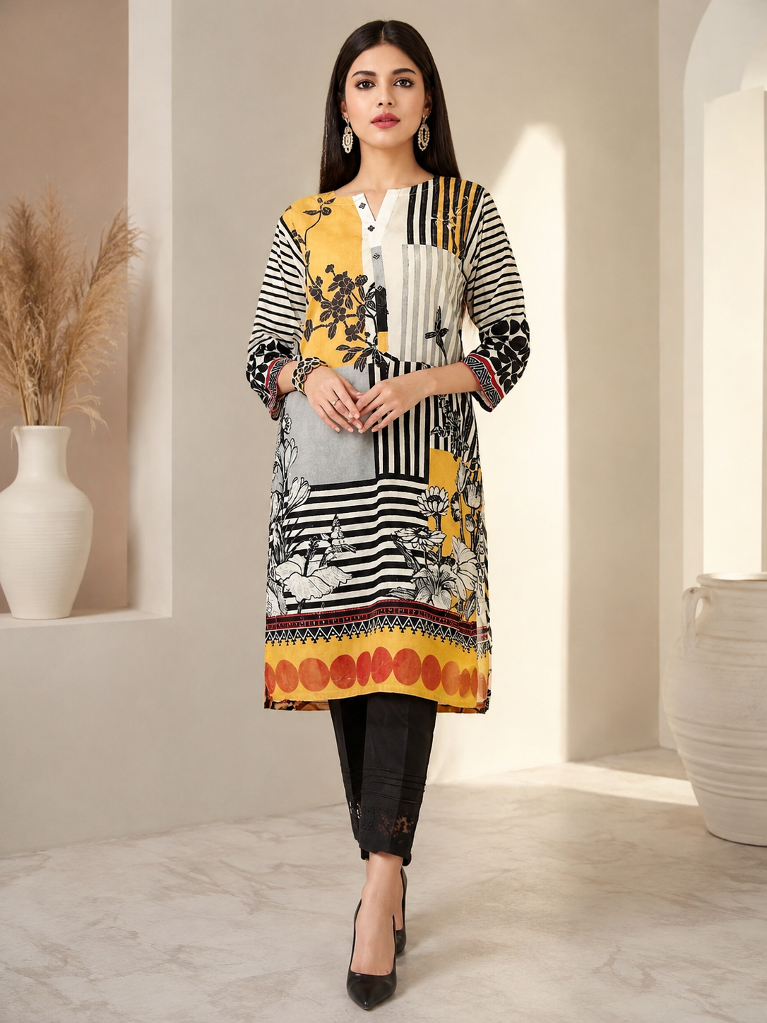 Brit 2 piece luxury silk collection B659
