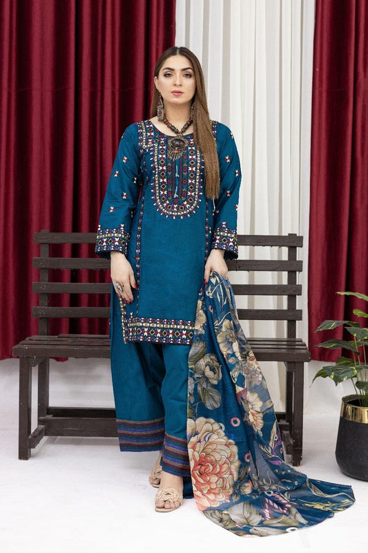 Karma inspired 3 piece lawn _81042 Pakistani ladies suit K182