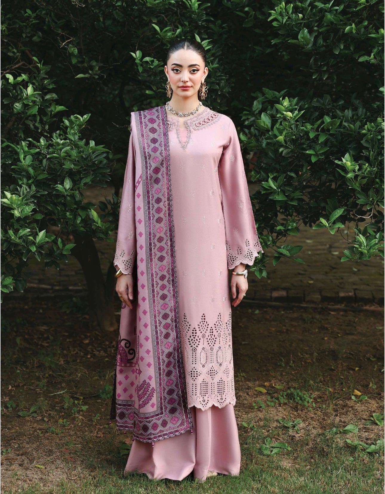 Brit MEHAR 3 piece chicken Kari _81042 Pakistani ladies suit B316