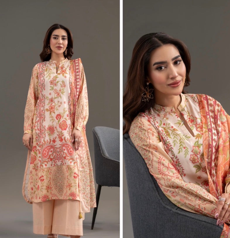 Sana Safinaz inspired 3 piece luxury lawn collection ladies dress B681