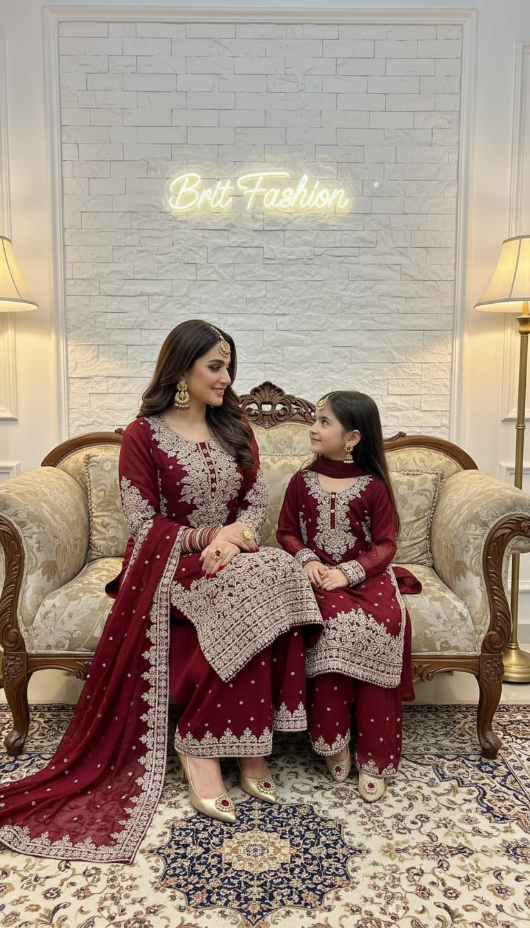 Brit 3 piece chiffon 81042 Pakistani ladies suit B477