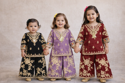 KIDS 2 piece 5 months to 18 Months Lehnga B484