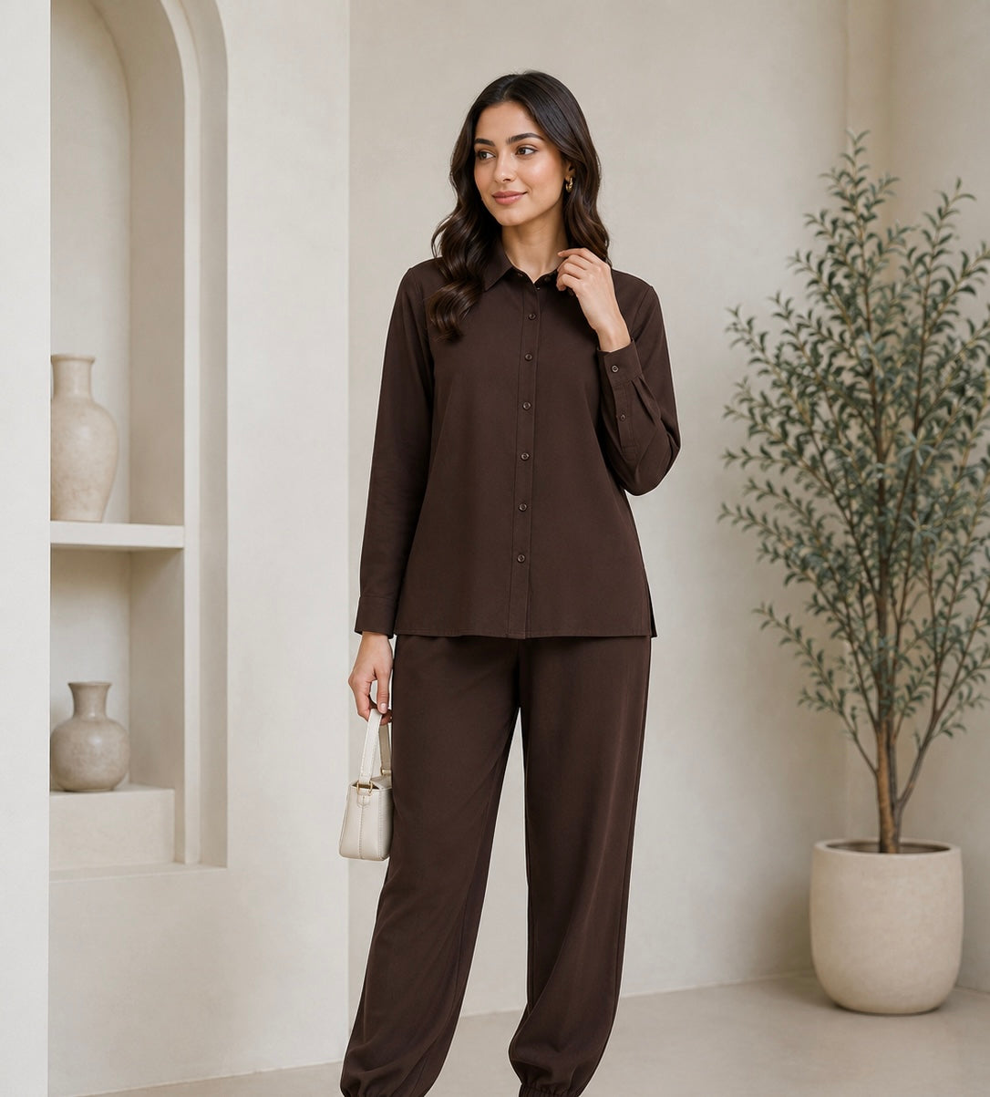 BRIT  2 piece georgette collection ladies dress B732