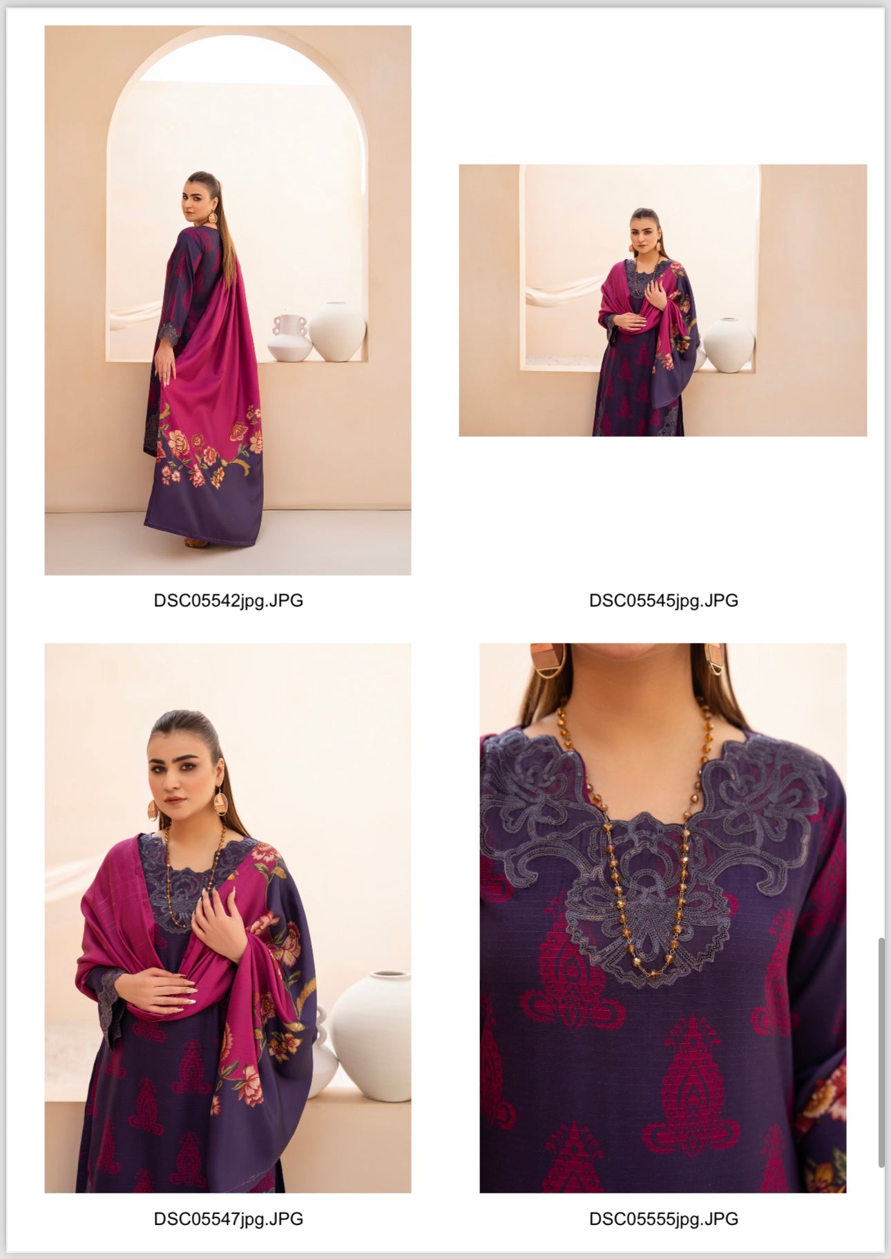 Raniya 3 piece Dhanak Pakistani ladies suit B392