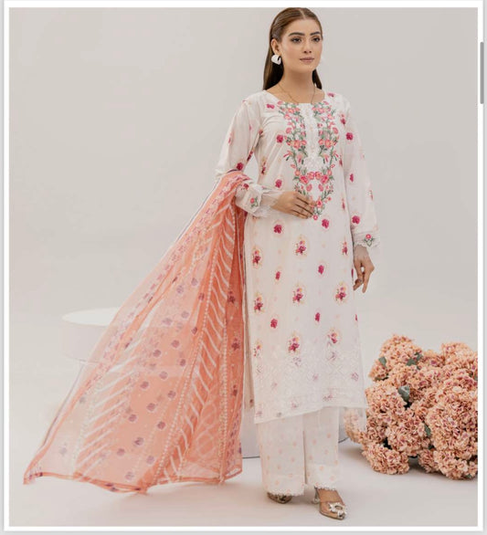Easha aesha inspired 3 piece Lawn_100311 Pakistani ladies suit B212