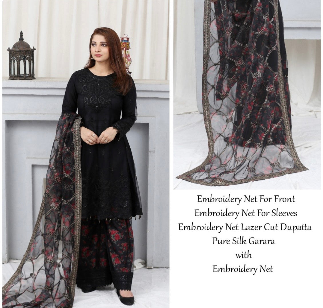 Mother and daughter Brit Net_81045 Pakistani ladies suit B195