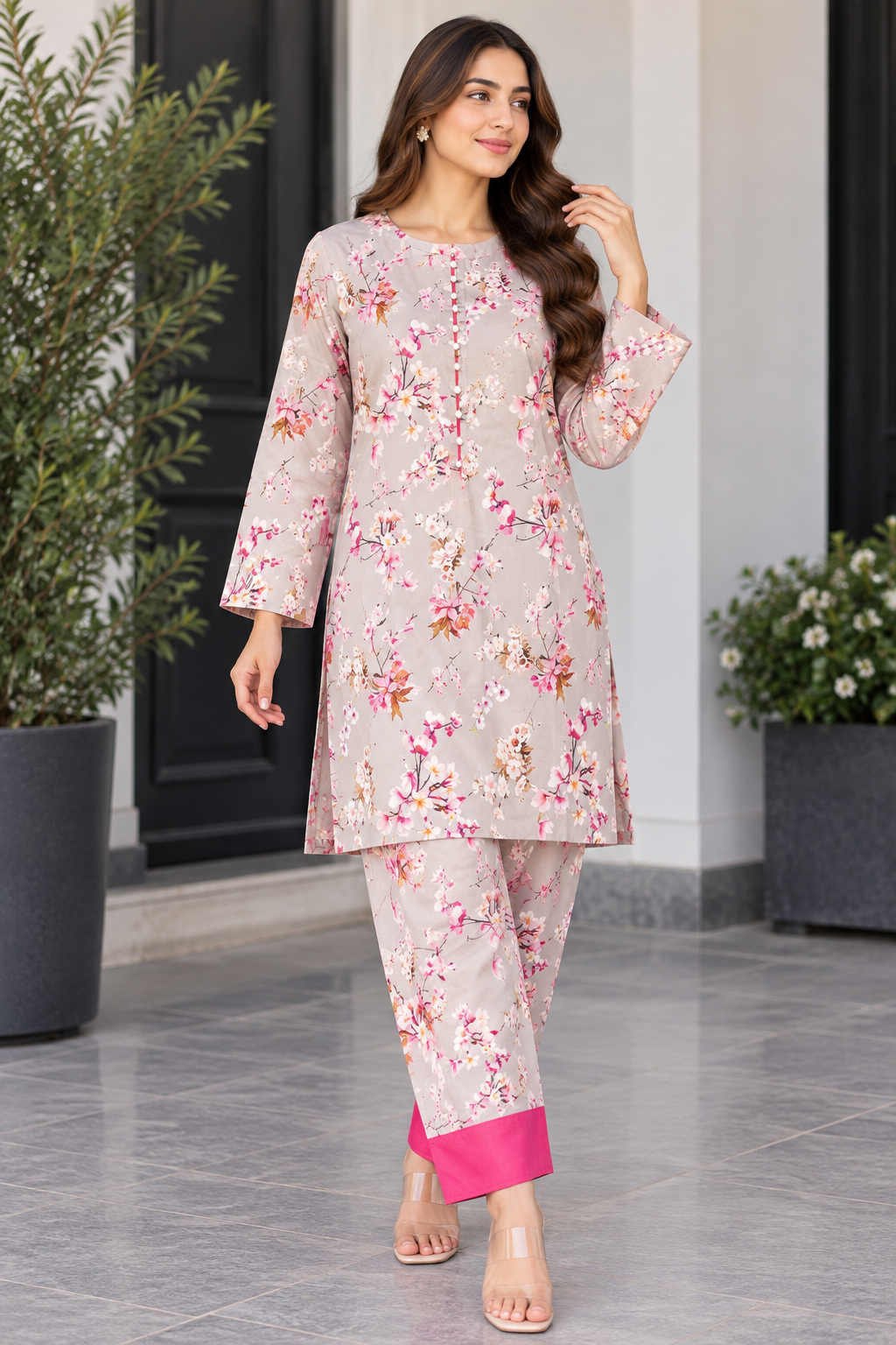 BRIT 2 piece silk  collection ladies dress B762