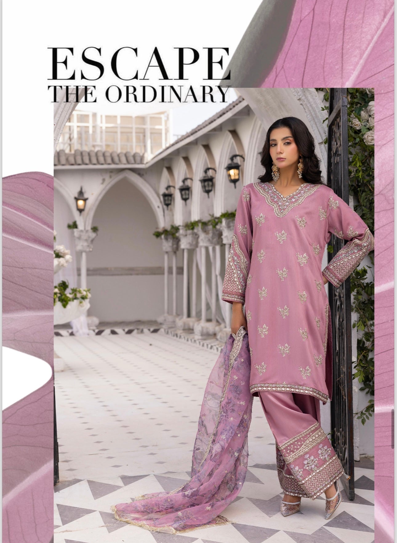 Ethnic 3 piece Viscose_100202 Pakistani ladies suit B135