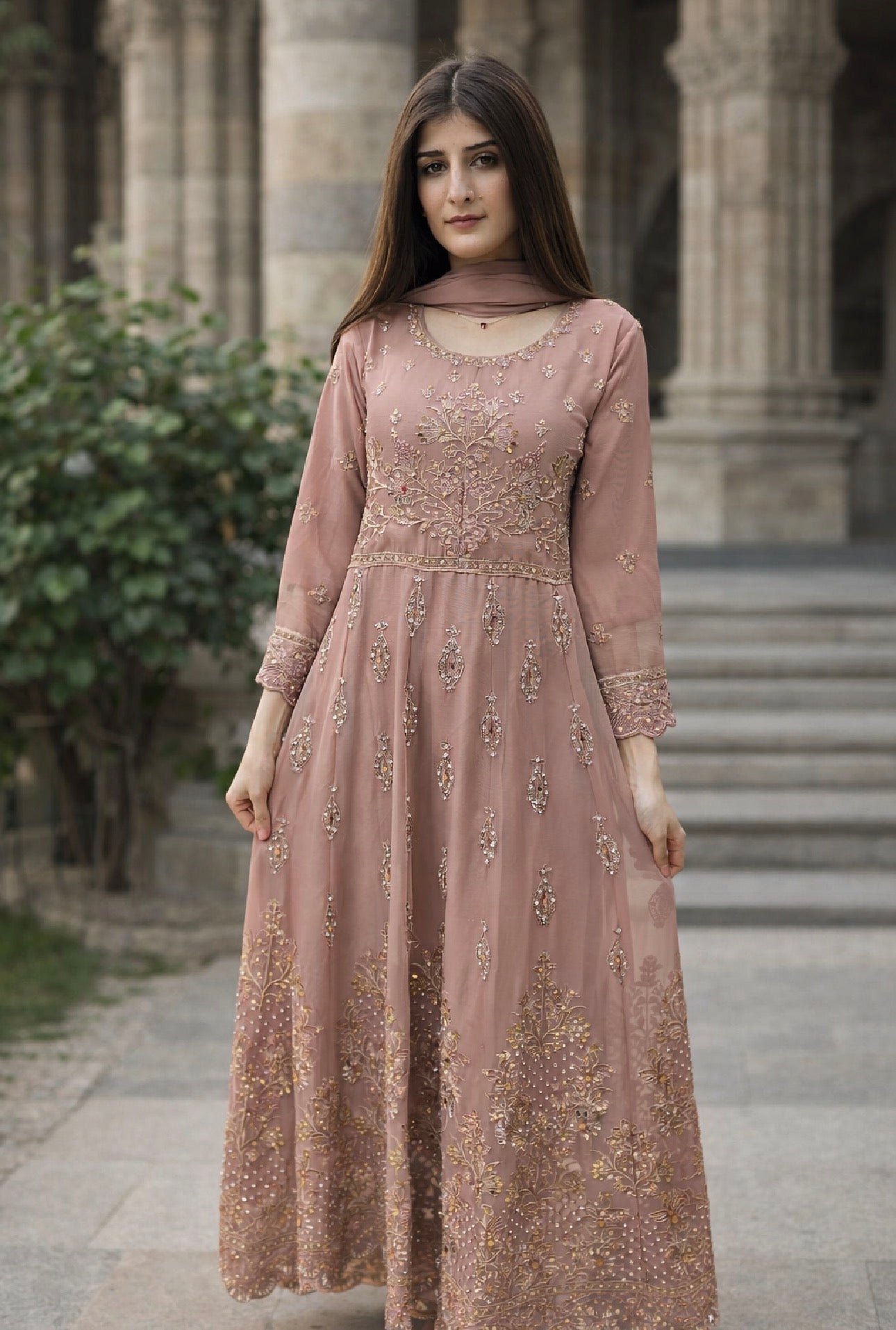 Brit 3 piece chiffon_81042 Pakistani ladies suit B564