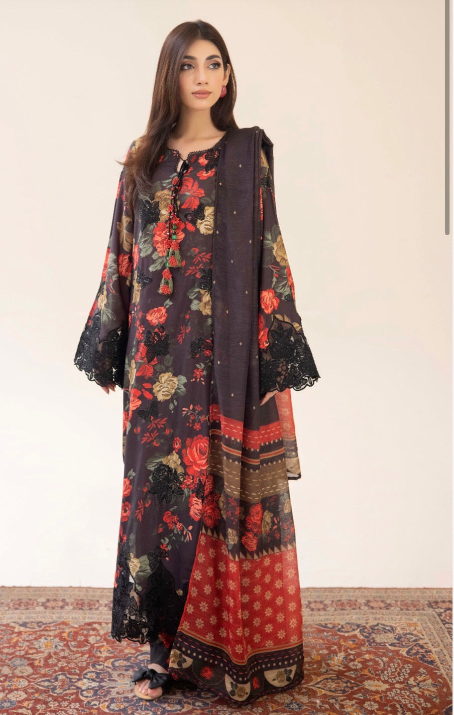 Adan Liba’s original 3 piece luxury lawn collection ladies dress B638
