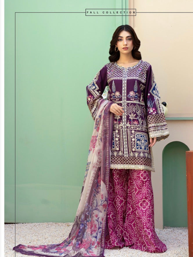 ETHNIC Inspired 3 piece luxury collection ladies dress B635