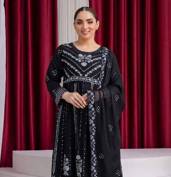 Brit 3 piece luxury chiffon maxi_81042 Pakistani ladies suit B190.