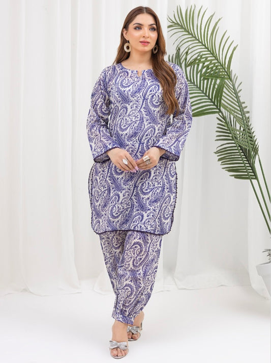 Brit 2 piece print_100276 ladies suit B154