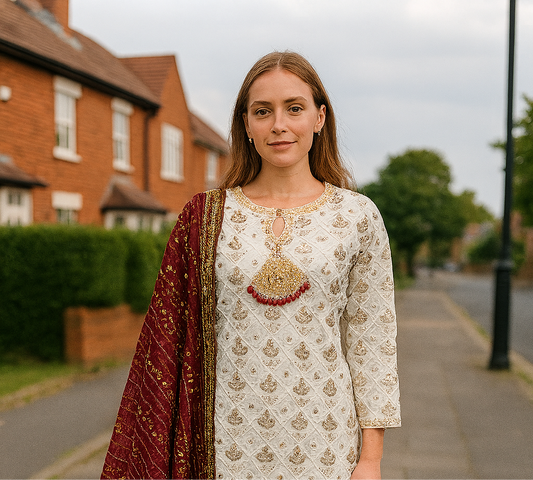 Brit 3 piece luxury chiffon _81042 Pakistani ladies suit B226
