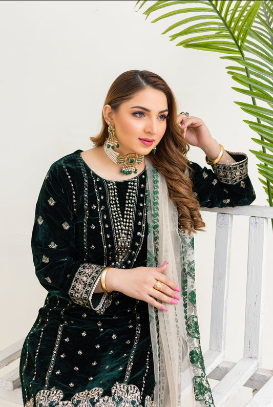 Brit Valvet 3 piece_3049 Green B6