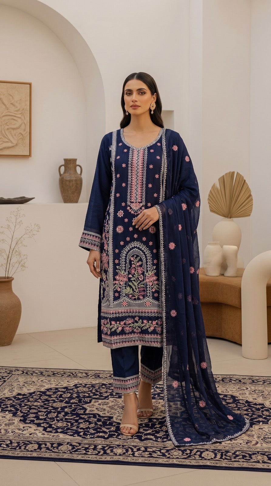 Brit 3 piece chiffon_81042 Pakistani ladies suit B563