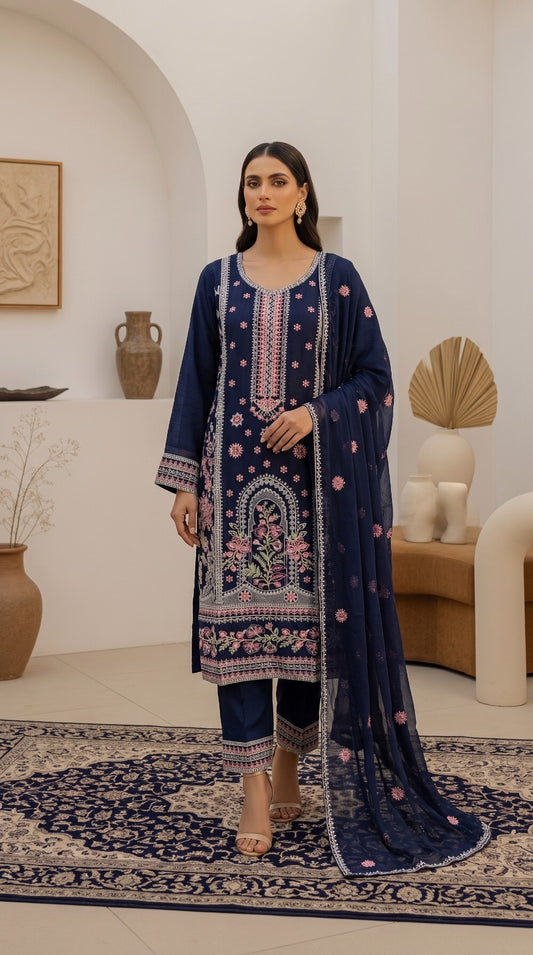 Brit 3 piece chiffon_81042 Pakistani ladies suit B563