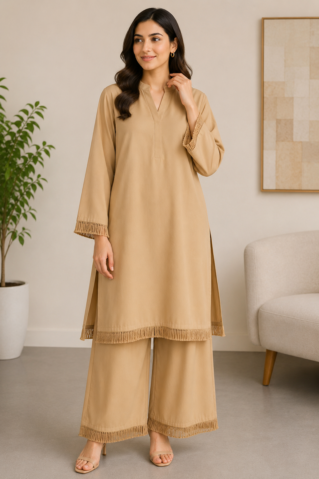 BRIT  2 piece georgette collection ladies dress B730
