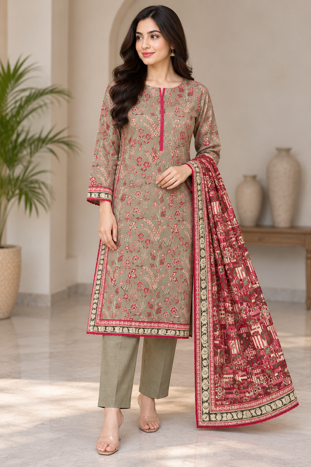 Bin Saeed 3 piece khadar designer collection B816