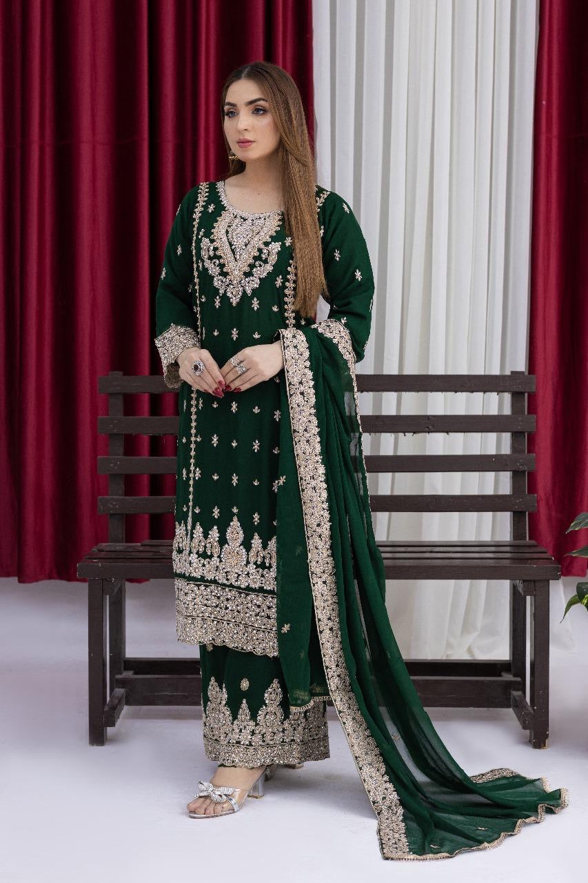 Brit designer Chiffon _81042 Pakistani ladies suit B181