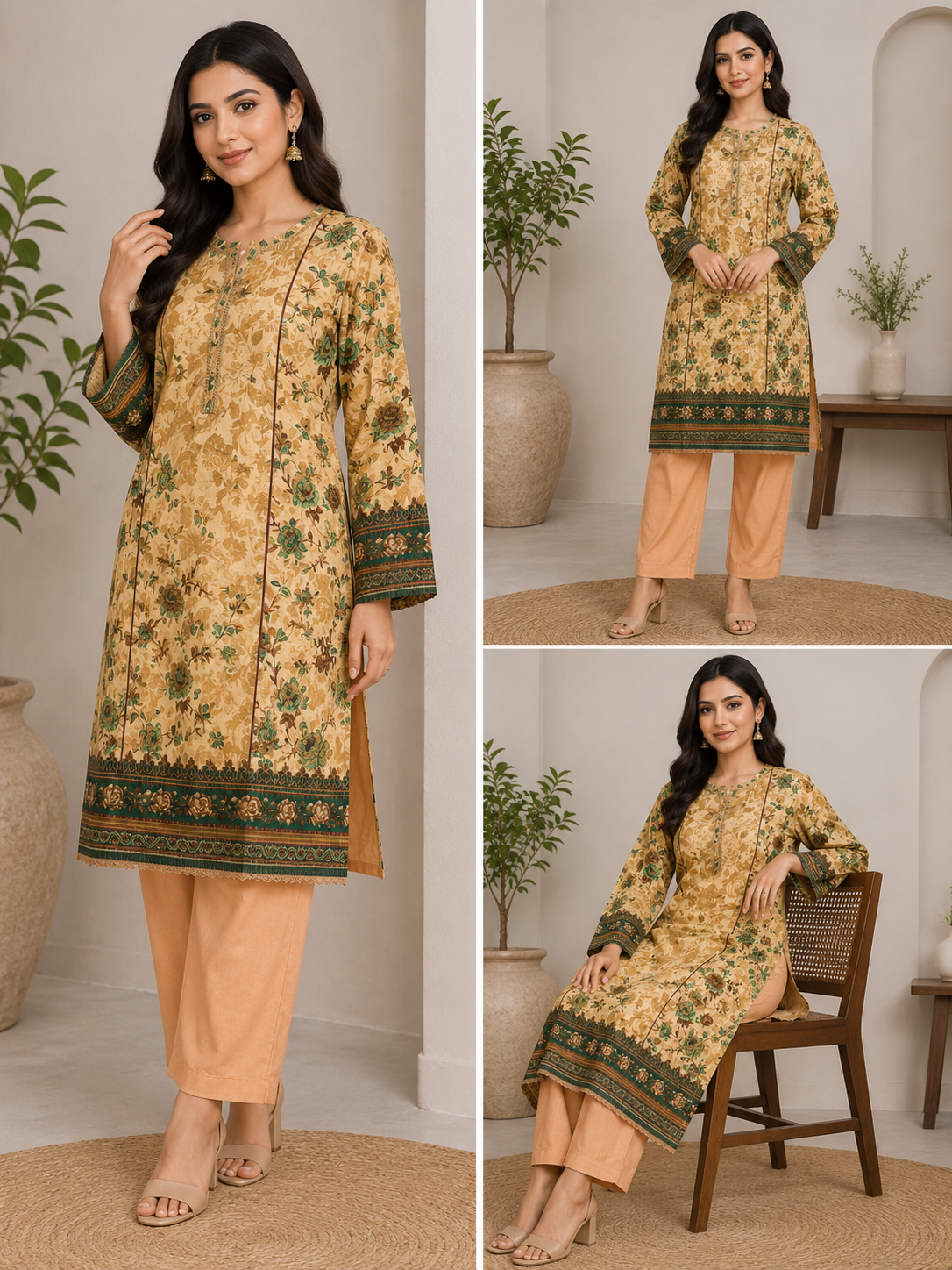 BRIT 2 piece luxury lawn collection ladies dress B651