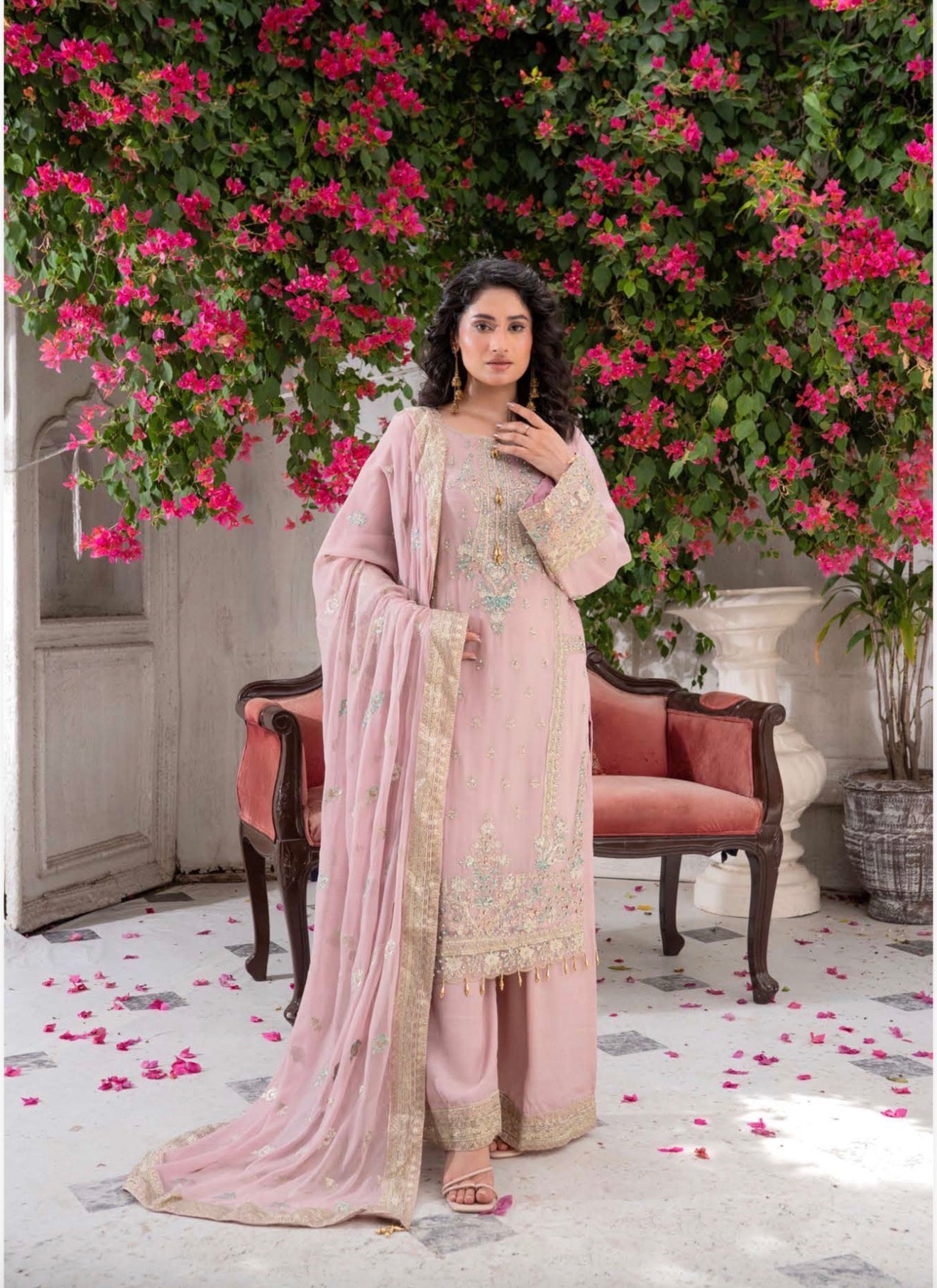 Maria B inspired 3 piece luxury chiffon B642