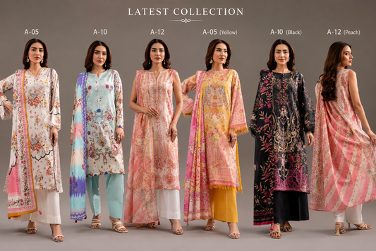 Sana Safinaz inspired 3 piece luxury lawn collection ladies dress B681