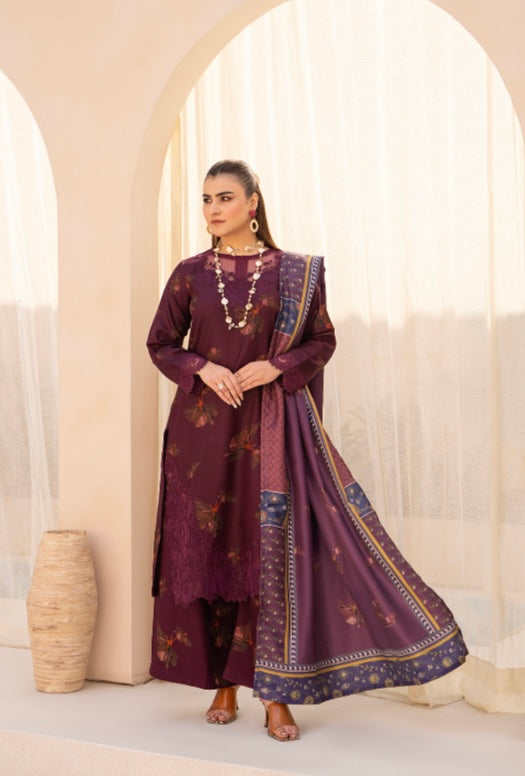 Raniya 3 piece Dhanak Pakistani ladies suit B392