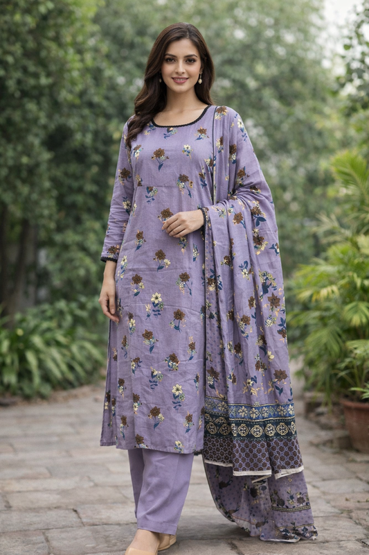 Brit 3 piece Dhanak Pakistani ladies Winter collection suit B398