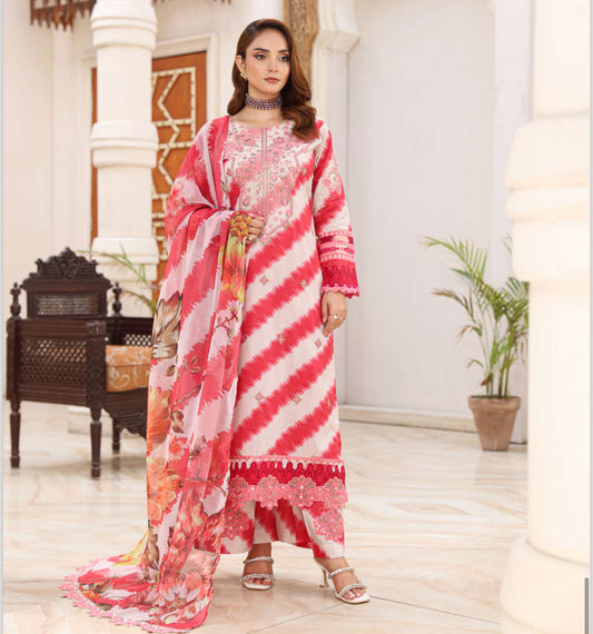 Charizma inspired 3 piece Lawn_100311 Pakistani ladies suit B211