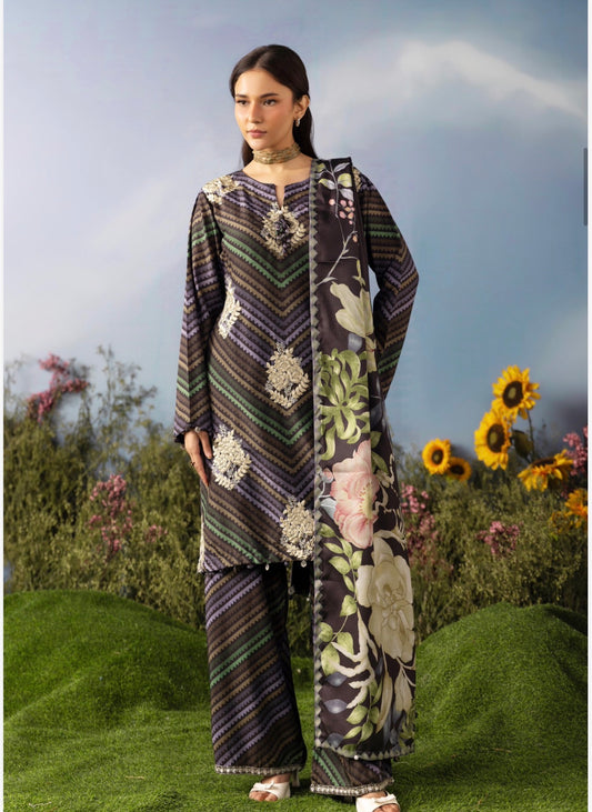 M. Print inspired 3 piece LUXURY collection B456