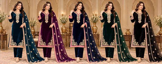 BRIT- GL 3 piece Valvet designer collection  B824