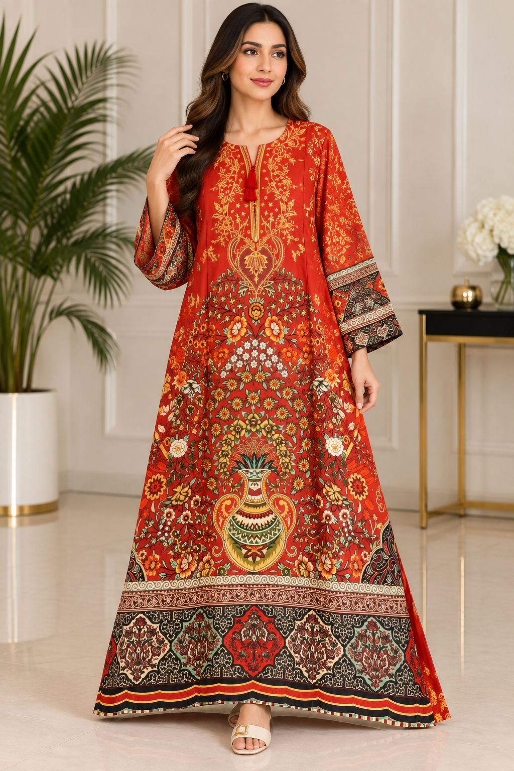 BRIT 1 piece silk kaftaan collection B777