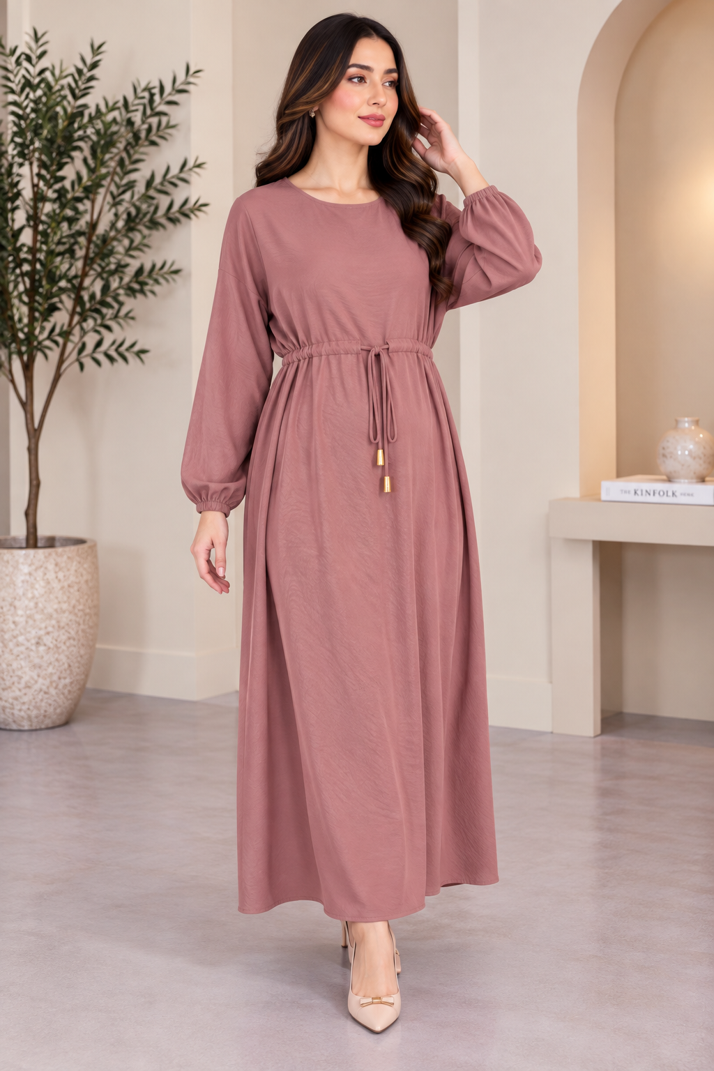 BRIT GL 1 piece modest wear maxi collection  dress B790