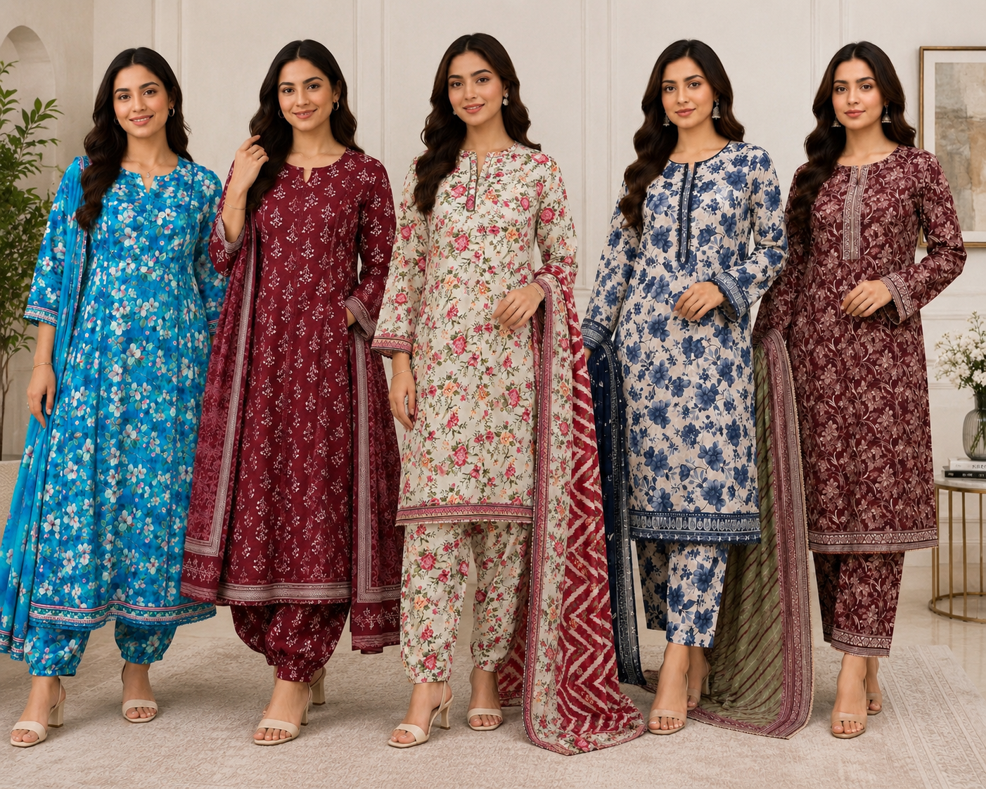 Bin Saeed 3 piece luxury lawn collection ladies dress B671