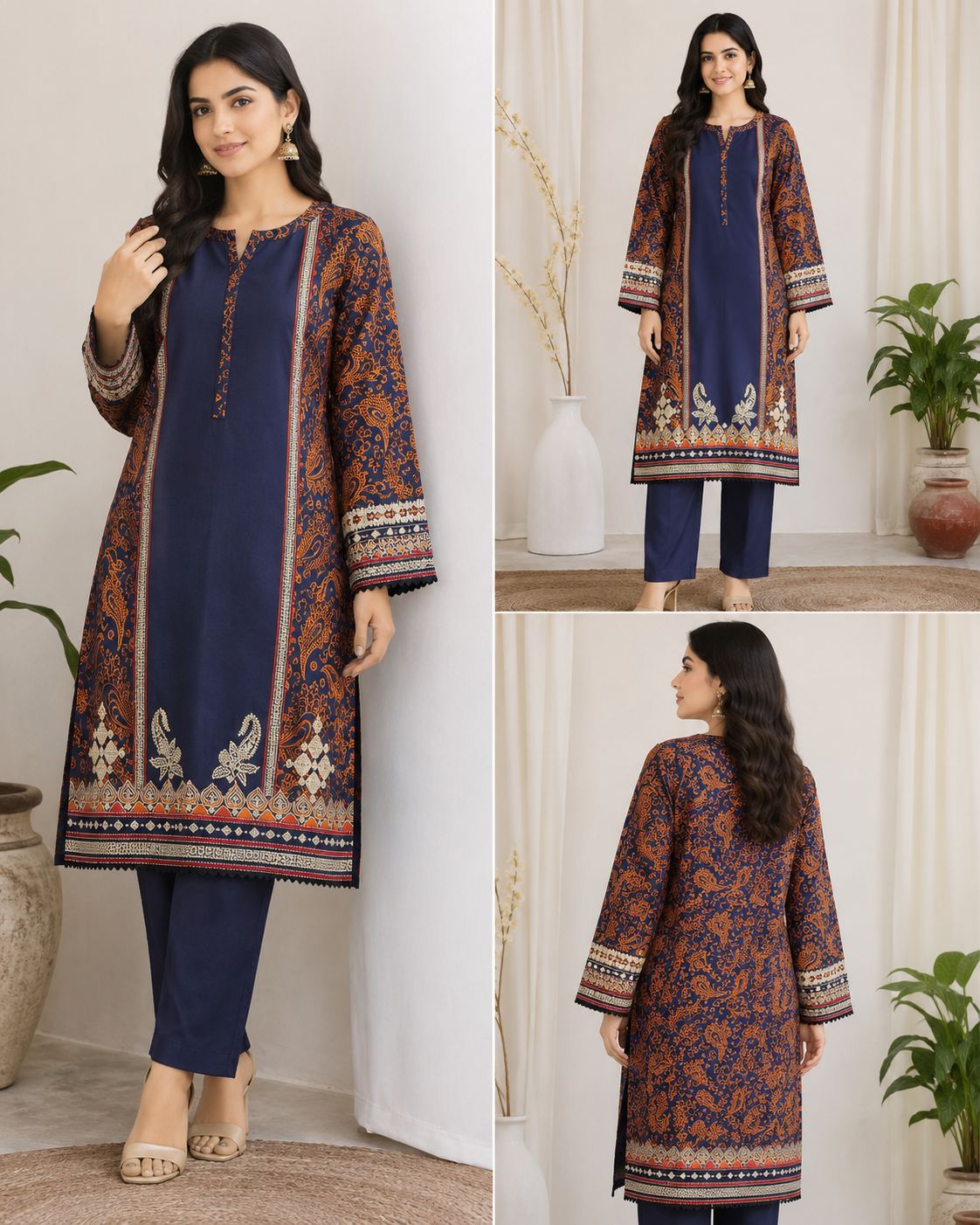 BRIT 2 piece luxury lawn collection ladies dress B651