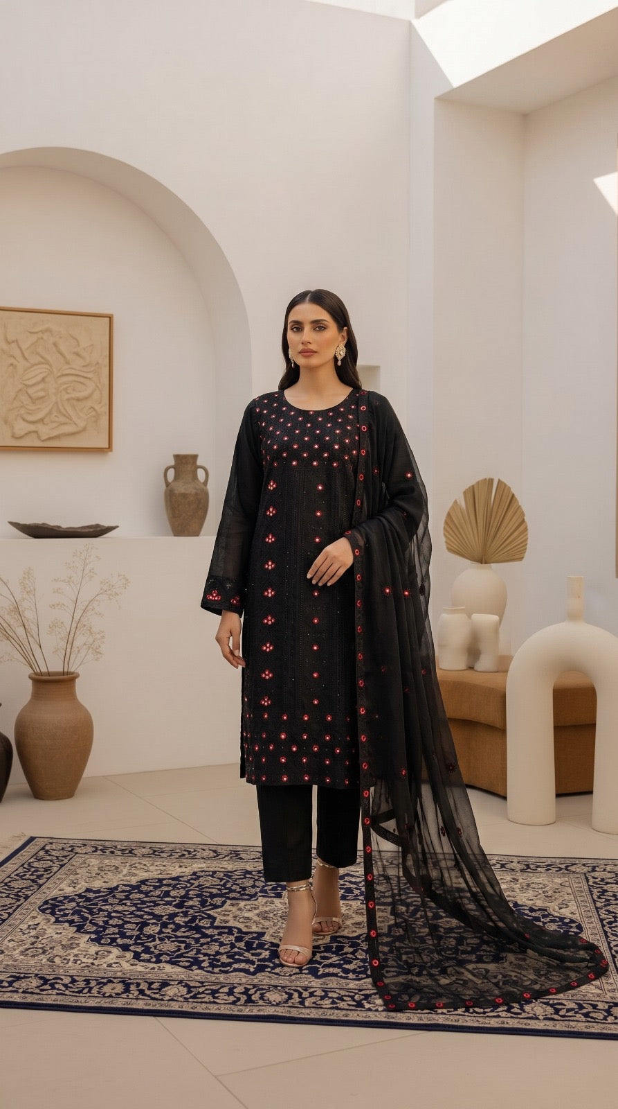 Brit 3 piece chiffon_81042 Pakistani ladies suit B563