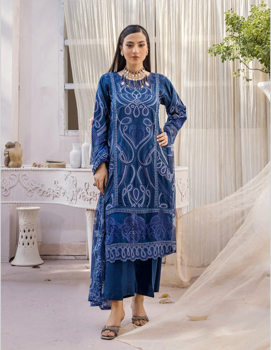Brit 3 piece Visocose _100252 ladies suit B144
