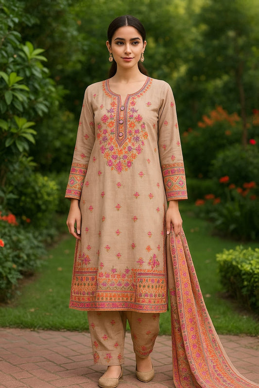 Brit 3 piece luxury linen _81042 Pakistani ladies suit B259