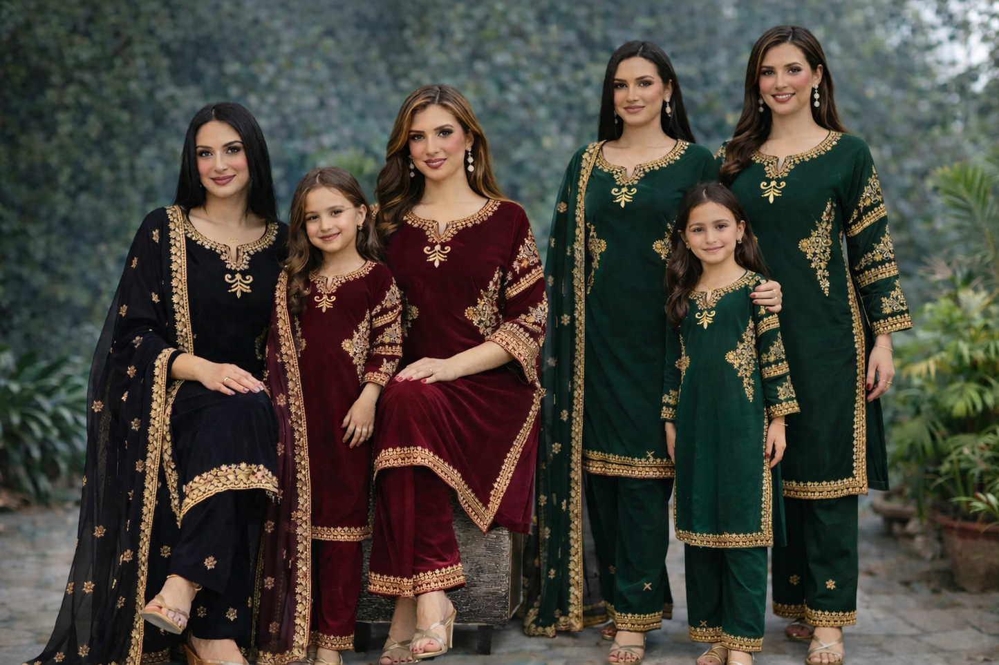 Mother and daughter 3 piece Viscous B459