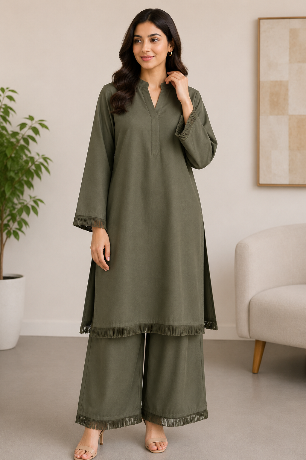 BRIT  2 piece georgette collection ladies dress B730