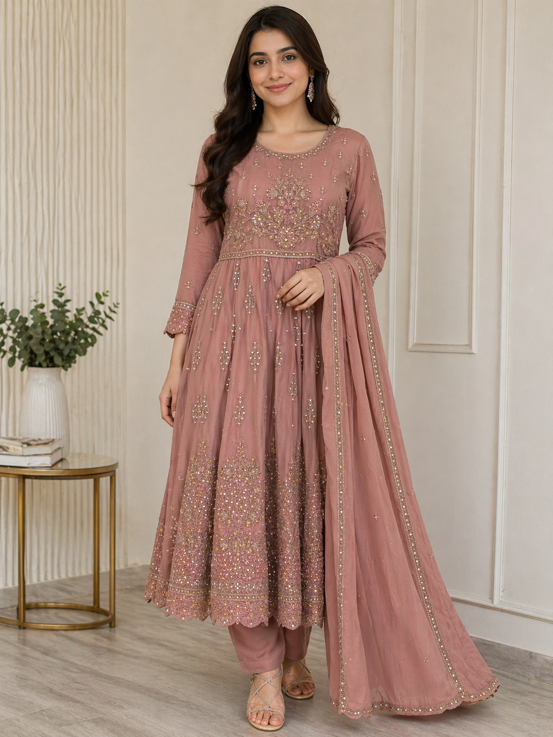 Brit 3 piece chiffon_81042 Pakistani ladies suit B564