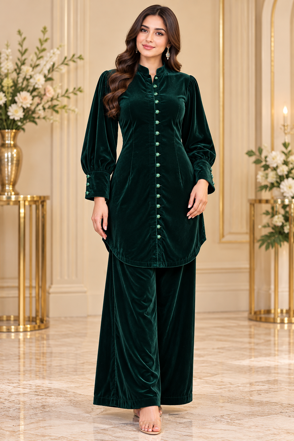 BRIT- GL 2 piece micro velvet designer collection B832