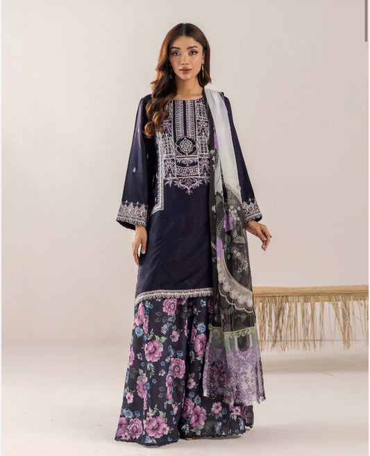 TT 3 piece luxury linen EID COLLECTION _81042 Pakistani ladies suit B518